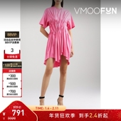 女棉质迷你V领裙连衣裙 Almeida 折扣 Marques