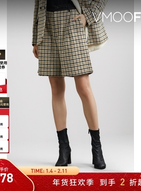 【折扣】The World is Your Oyster 女千鸟格花呢短裤