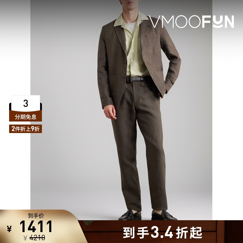 【折扣】Oliver Spencer 早春男美拉德亚麻西装外套