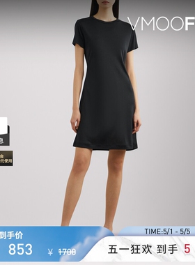FILIPPA K春夏女士弹力平纹布迷你连衣裙