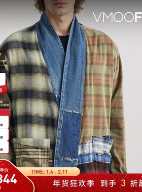 【折扣】GREG LAUREN秋冬男士混纺法兰绒外套