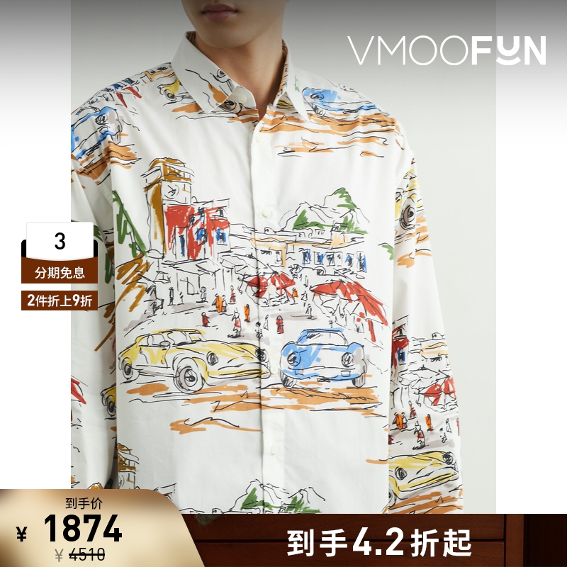 【折扣】Jacquemus男士印花棉质府绸衬衫