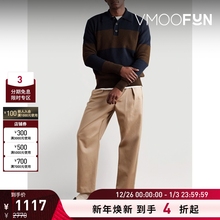 【折扣】Oliver Spencer 秋冬男条纹罗纹绵羊毛 Polo 衫