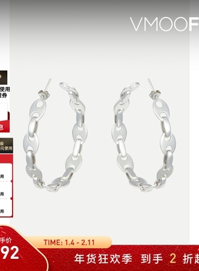 【折扣】Paco Rabanne 女银色金属耳环