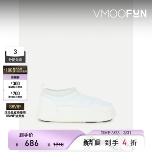 休闲鞋 春夏女舒适人造皮革边饰尼龙便鞋 Boot Moon