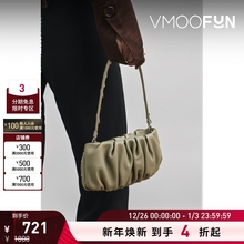 【折扣】[经典款]STAUD 女缩褶皮革手提包云朵包