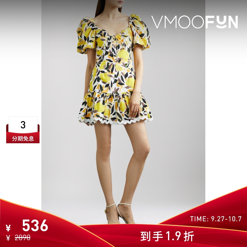 【会员专享】Rebecca Vallance 女系带棉质连衣裙碎花裙