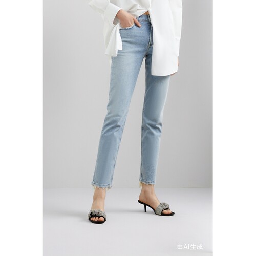 【夏季特惠】[经典款]AGOLDE 女低腰直筒牛仔裤
