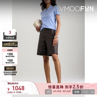 【夏季特惠】Veronica Beard 秋冬女短款羊绒 Polo 针织衫毛衣