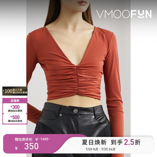 Alix NYC 春夏女弹力短上衣打底衫
