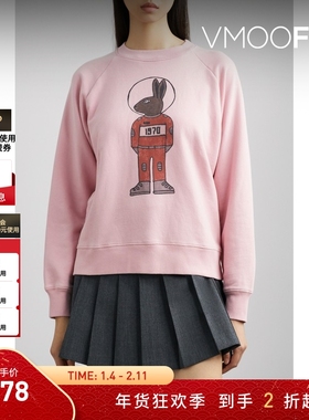 【折扣】Bella Freud秋冬女印花棉质平纹布卫衣