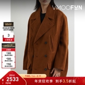 男秋冬宽松双排扣绵混纺毛毡外套 Bell 折扣 Andersson