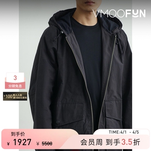 末折扣 YMC 秋冬男连帽混纺格子布夹克外套 季