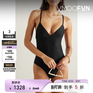 Matteau 春夏女露背连体泳衣