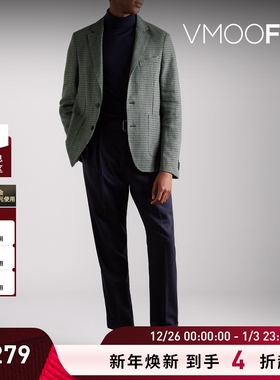 【折扣】Officine Generale 早春男千鸟格混纺西装外套