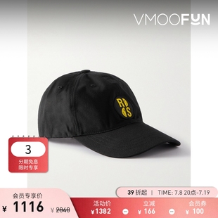 simons品牌標志貼花棉質(zhì)斜紋布棒球帽 Raf 折扣