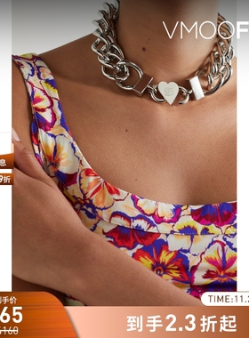 【折扣】Paco  Rabanne 秋女银色项圈式项链