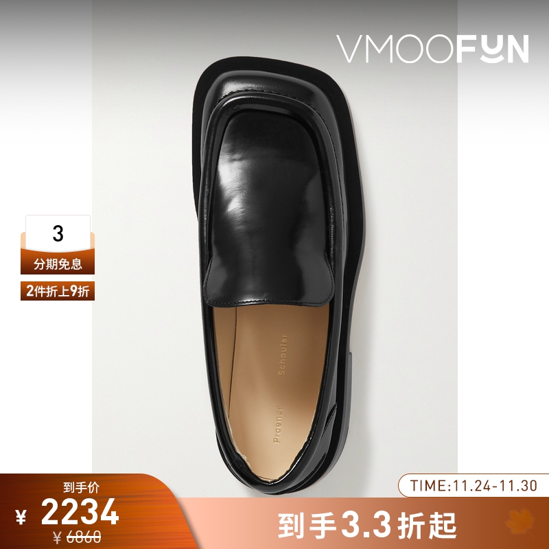 【折扣】Proenza Schouler/PS 女皮革乐福鞋穆勒鞋单鞋