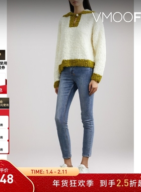 【折扣】Ksubi 女丹宁高腰紧身修身牛仔裤长裤