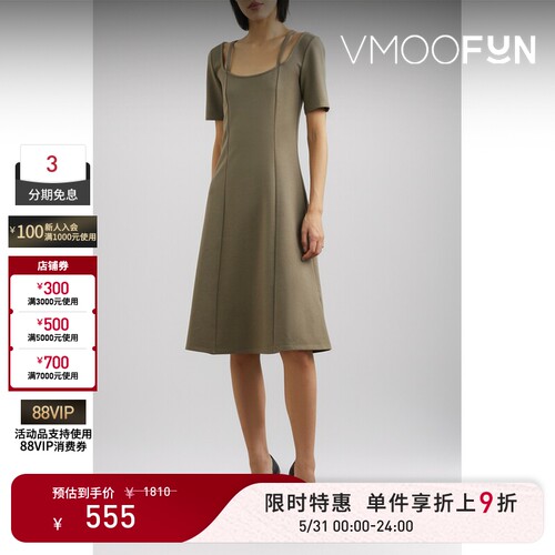 【限时折上9折】REMAIN BIRGER CHRISTENSEN 春夏女平纹布连衣裙