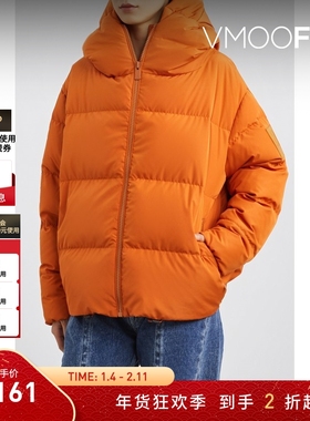 【折扣】BACON 女秋冬连帽鸭绒羽绒服外套