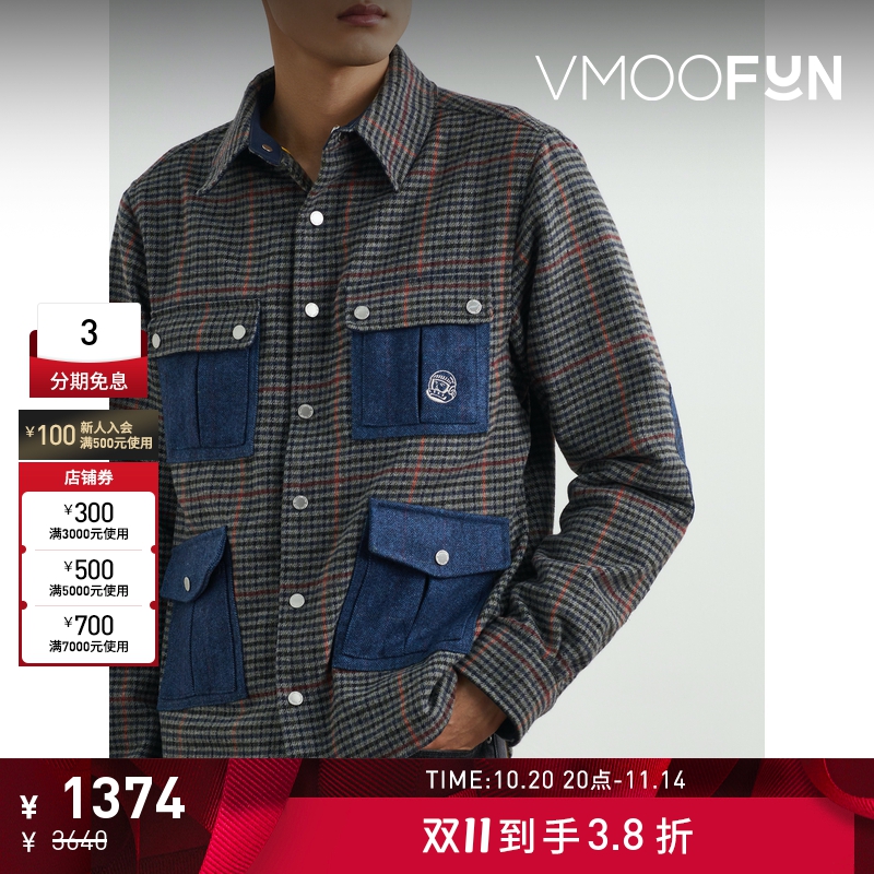 【折扣】Billionaire Boys Club男刺绣法兰绒夹克