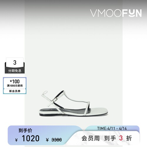 LOW CLASSIC 春夏女皮革凉鞋