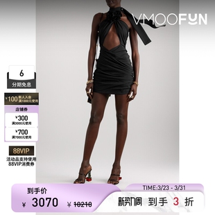 Magda 春夏女真丝混纺挂脖连衣裙礼服裙 Butrym