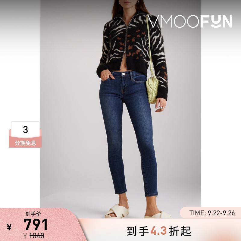【折扣】[经典款]FRAME 女中腰紧身牛仔裤-34