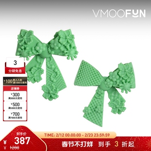 【折扣】[SHUSHUTONG联名款]YVMIN/尤目女蝴蝶结耳环