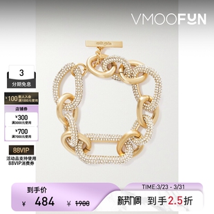 Reyes Gaia Cult 女精美设计感粗链金色脚链 礼物