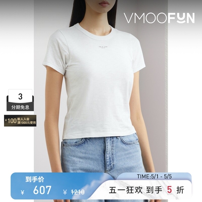 Rag＆Bone 夏季女印花棉质平纹布打底衫T恤
