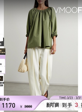 Co 春夏女缩褶棉质混纺春夏女衫