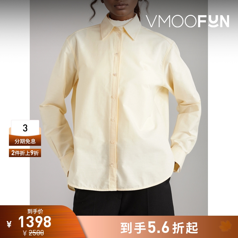 【折扣】TOTEME 秋冬女刺绣棉质牛津纺衬衫