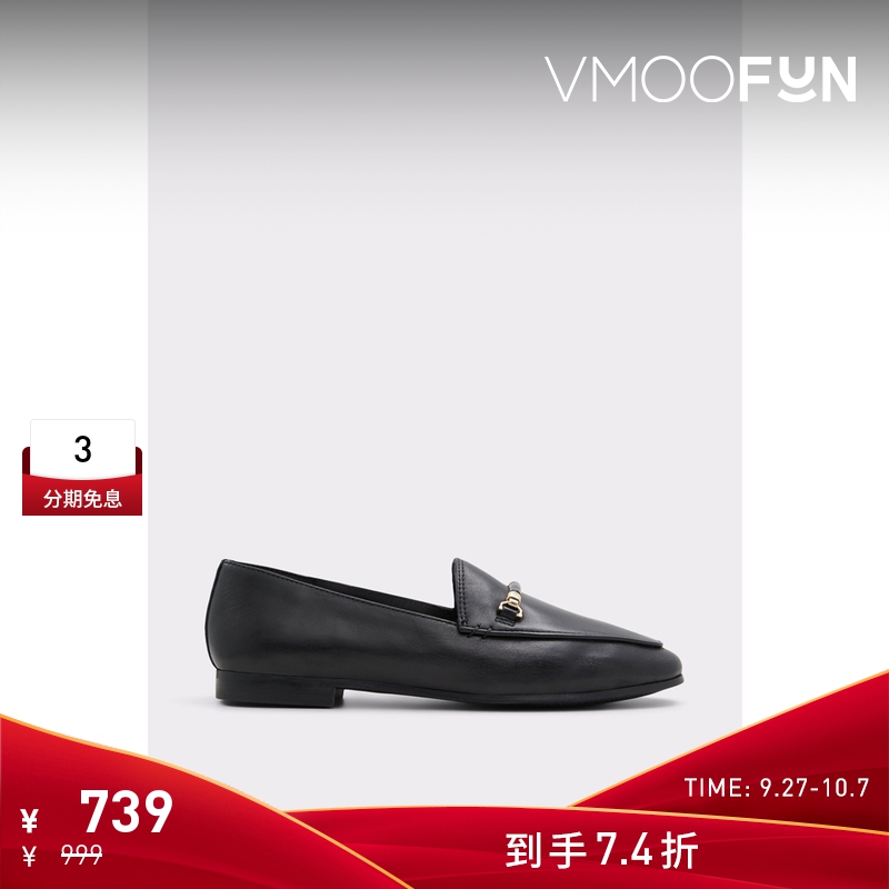 女士乐福鞋一脚蹬舒适真皮通勤