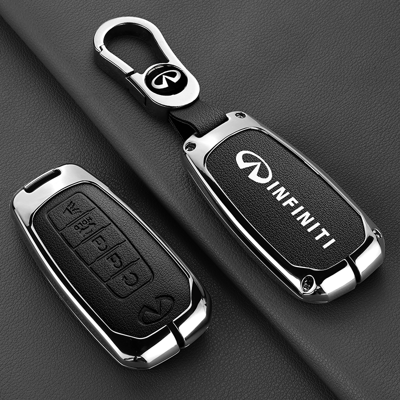 适用英菲尼迪QX50钥匙套Q50L汽车Q70L/Q60/qx60/fx35高档钥匙扣男