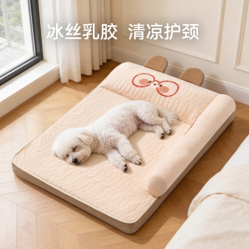 春夏护脊凉感大狗垫子中大型犬冰垫边牧金毛狗窝猫窝凉席狗垫子