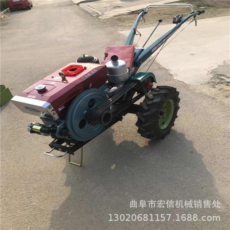 柴油单杠手扶 水旱两用手扶打田机 座驾式手扶旋耕起垄机