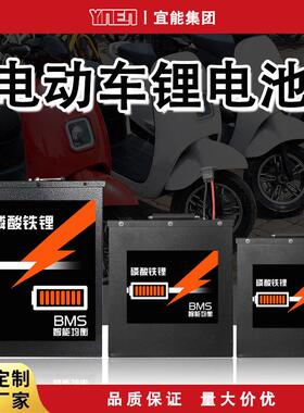 定制 12.8V25.6V51.2V50AH100AH200AH家庭储能路灯监控磷酸铁锂电