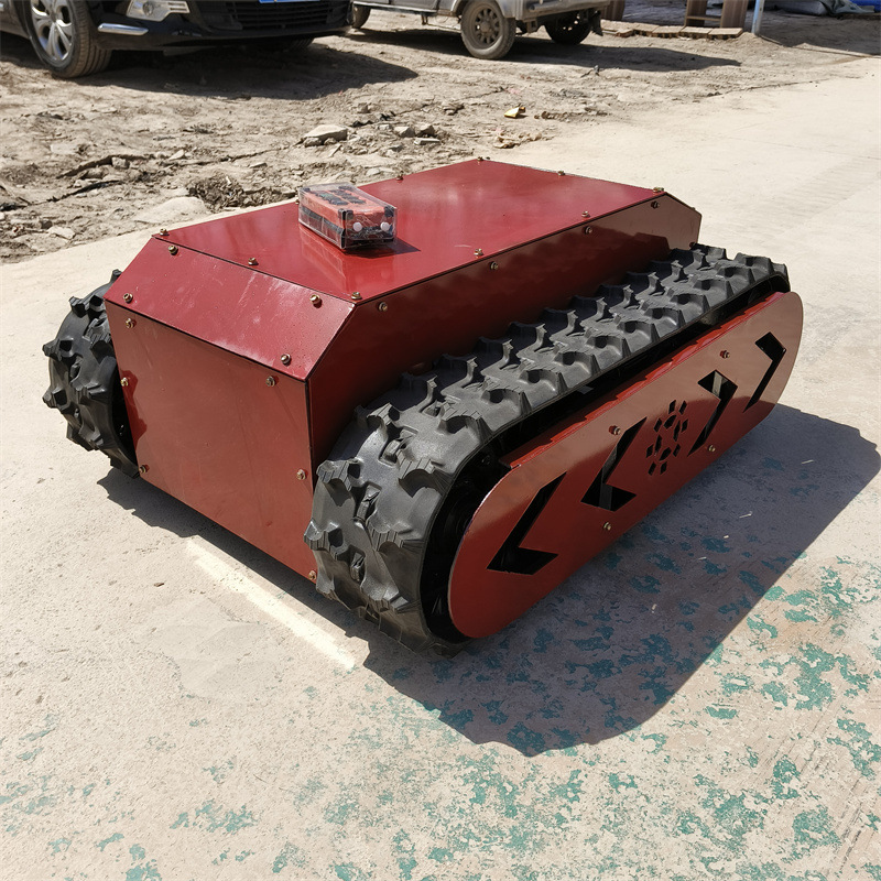 电动遥控履带底盘现货 液压行走底盘总成 工程橡胶带底盘