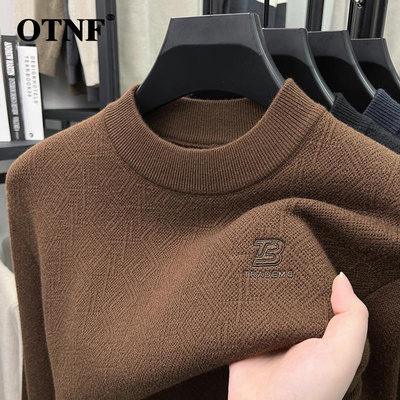 轻奢时尚针织毛衣男2025年秋冬