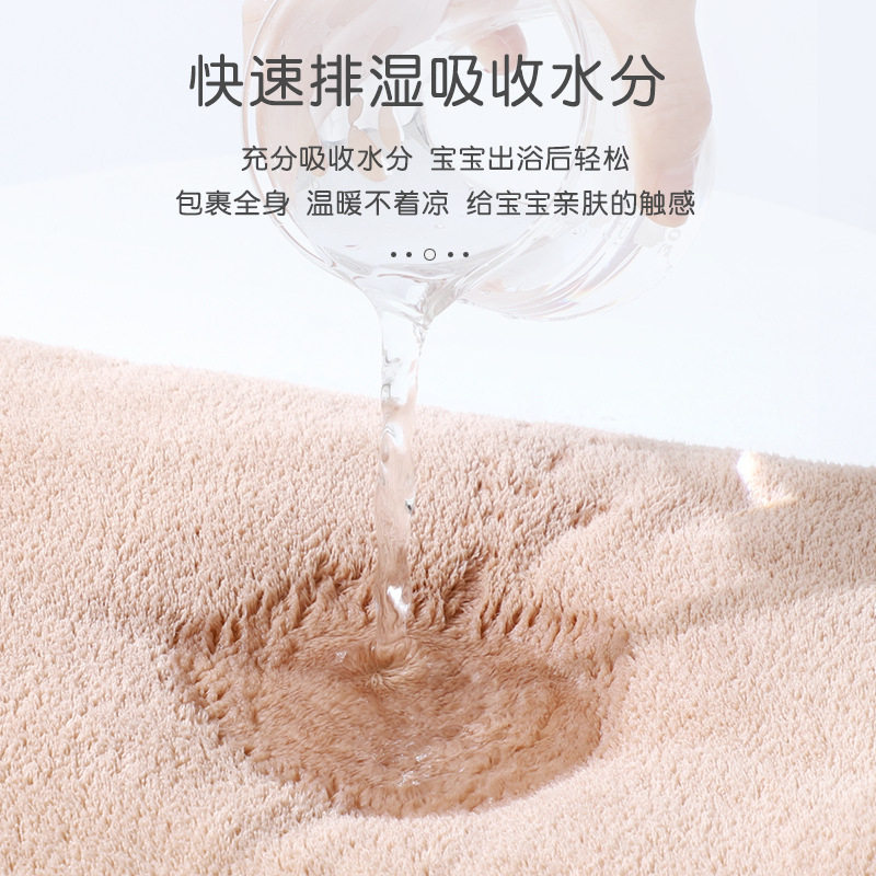 儿童浴巾斗篷式带帽吸水速干男童家用加大婴儿宝宝卡通浴袍秋冬季