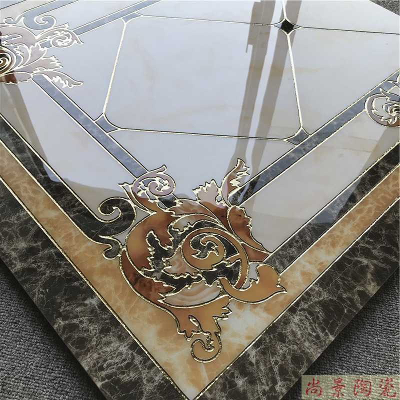 过道走廊拼花地砖800X800入户玄关拼图瓷砖地毯花抛晶砖0.8米宽
