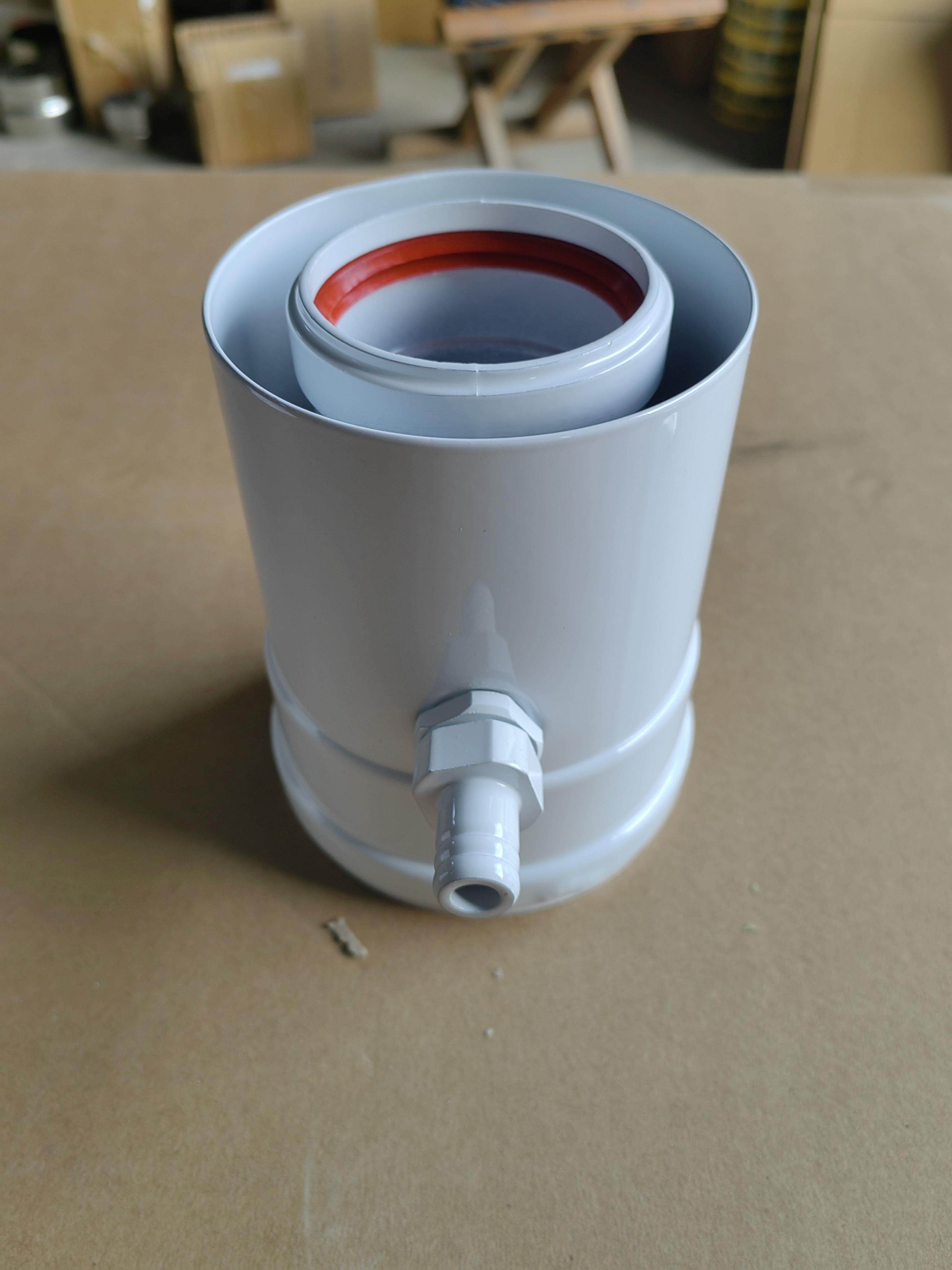 燃气壁挂炉烟管冷凝水雨水收集器60/100采暖炉烟筒配件集水器