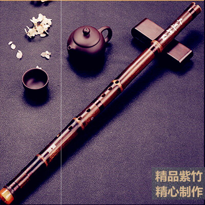 。萧短萧紫竹洞箫专业箫潇萧笛G调乐器初学入门八孔6古风小啸洞萧