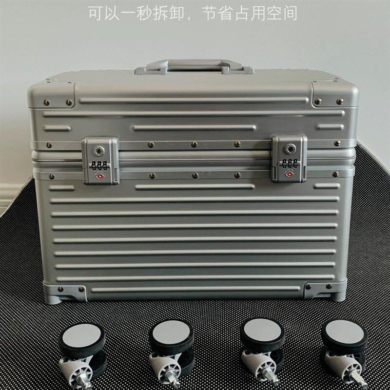 全铝合金上翻盖20寸登机拉杆箱摄影相机拉杆箱23万向轮工具箱24男