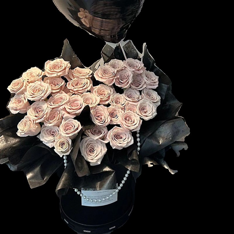 永生花玫瑰花束仿真香皂花高级感曼塔玫瑰抱抱桶送女朋友生日礼物