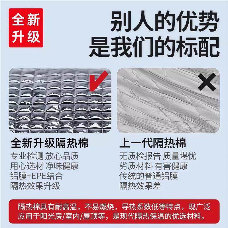 【大卷】隔热膜保温棉铝箔窗户加厚防冻防晒阳光房耐高温材料
