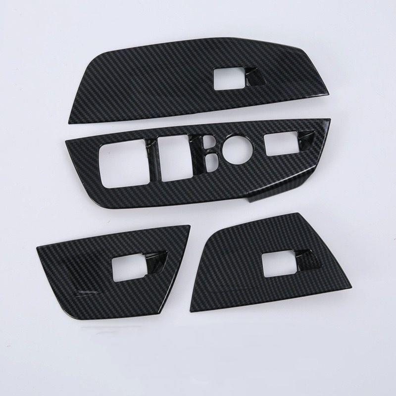 适用于18款X3改装专用玻璃升降面板装饰碳纤纹亮条贴片