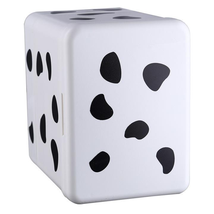 安南迷你小冰箱冷热两用欧美12V节能小型便携奶牛款小冰箱